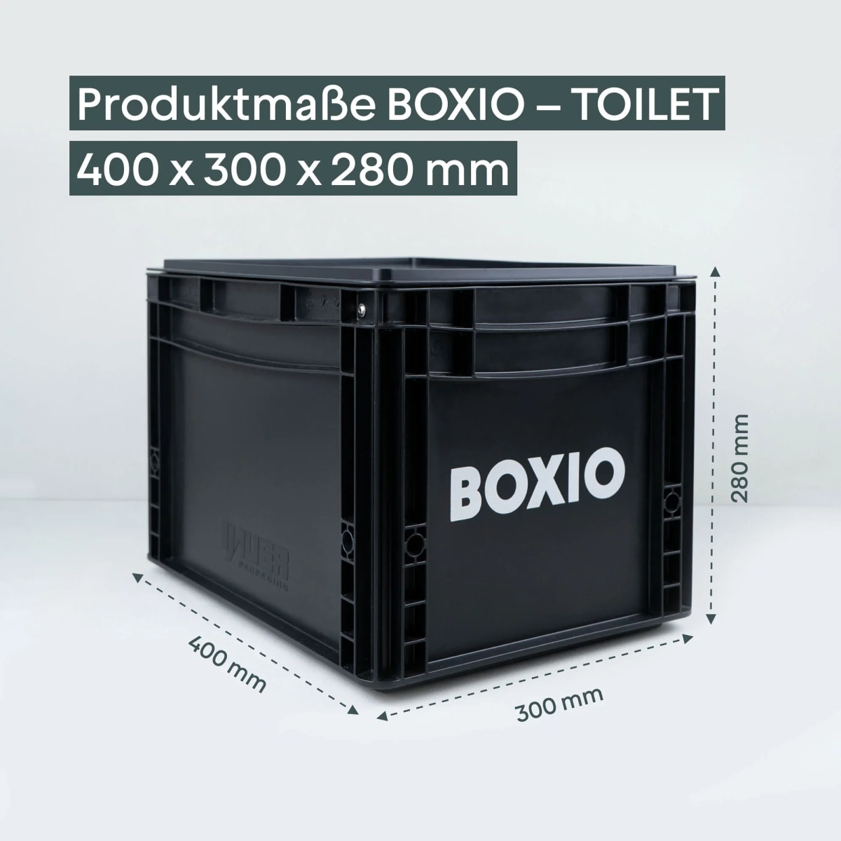 Boxio Trenntoilette im Euroboxformat - Toilette