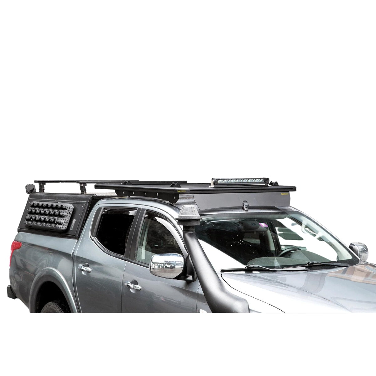 Dachträger ExRoof Mitsubishi L200 flach Alu schwarz -