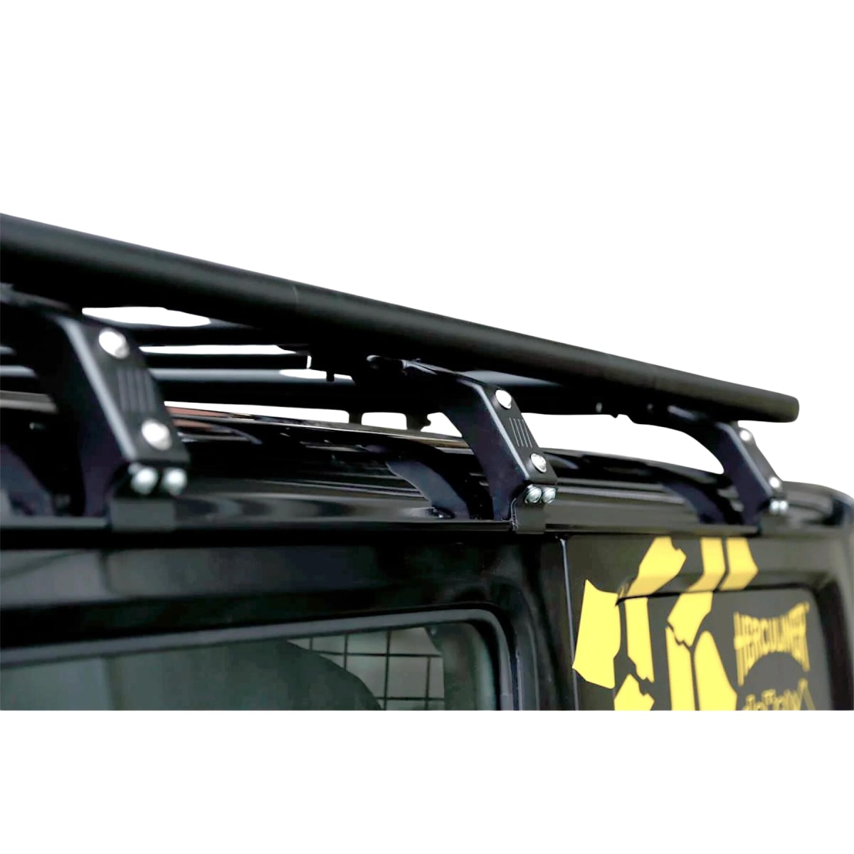 Dachträger NAVIS flach Aluminium schwarz mit Spoiler für