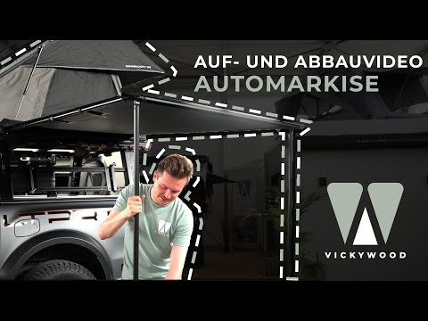 Seitenmarkise 250cm von Vickywood schwarz