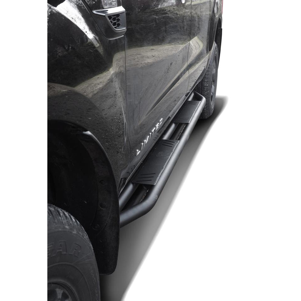 Schwarz matte Rockslider für Ford Ranger 2012-2022 Ranger