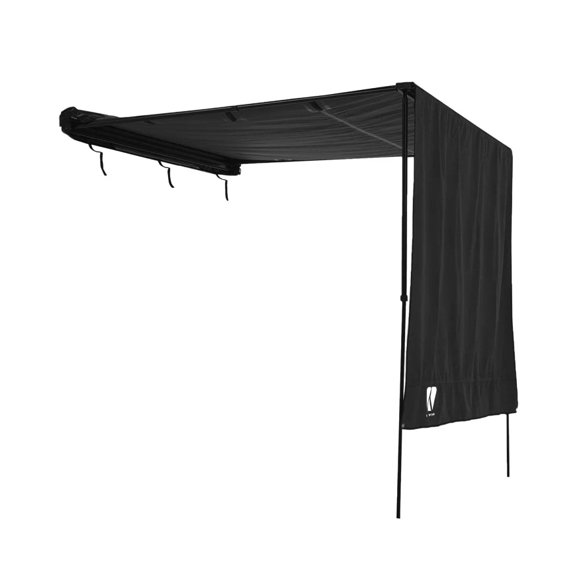 Seitenmarkise Wand VICKYWOOD 200 x 170 / 220 cm schwarz