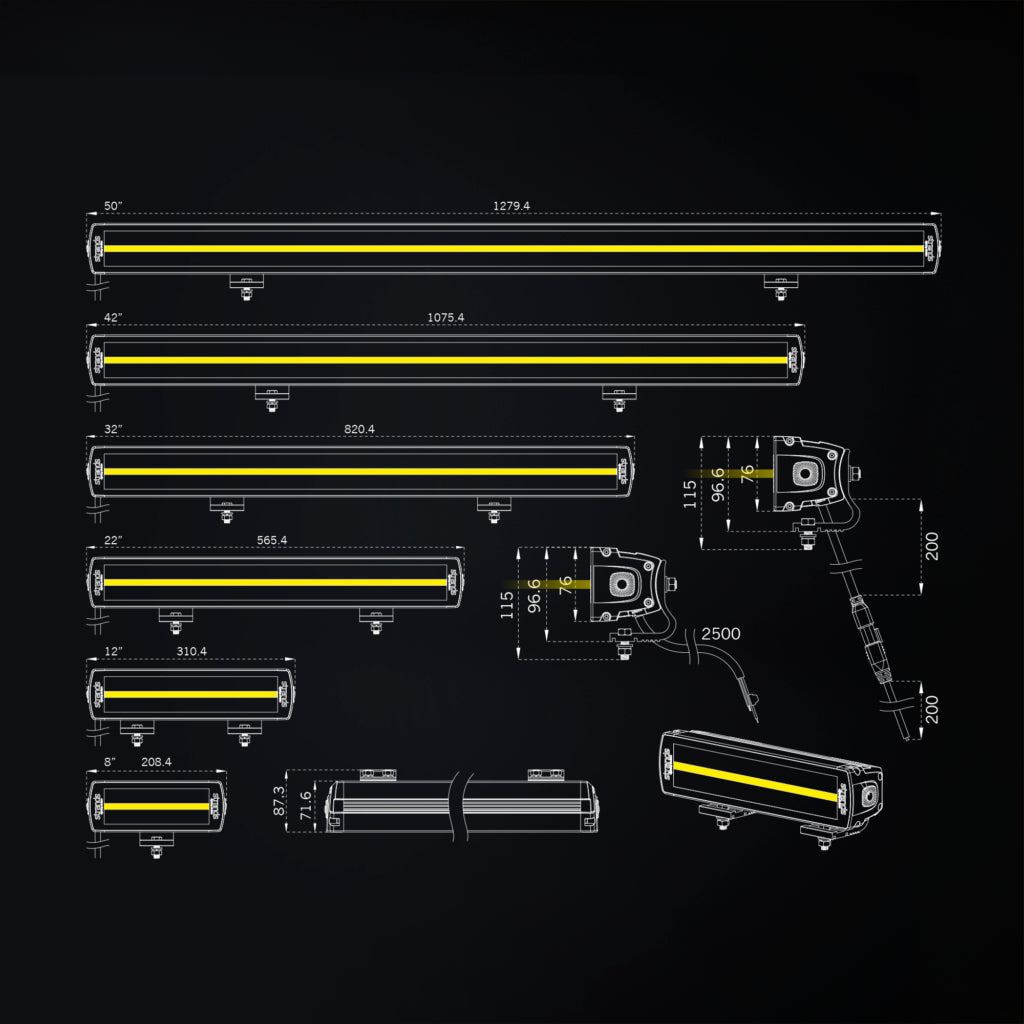 SIBERIA XP DR LED BAR 8″ - Beleuchtung