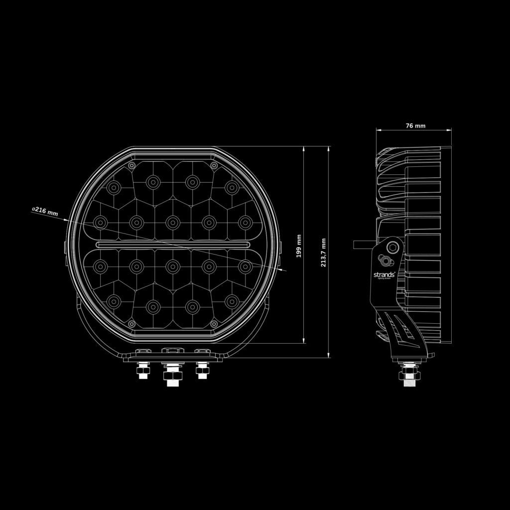 Strands BIG ENERGY DRIVING LIGHT 9″ EB - Lights