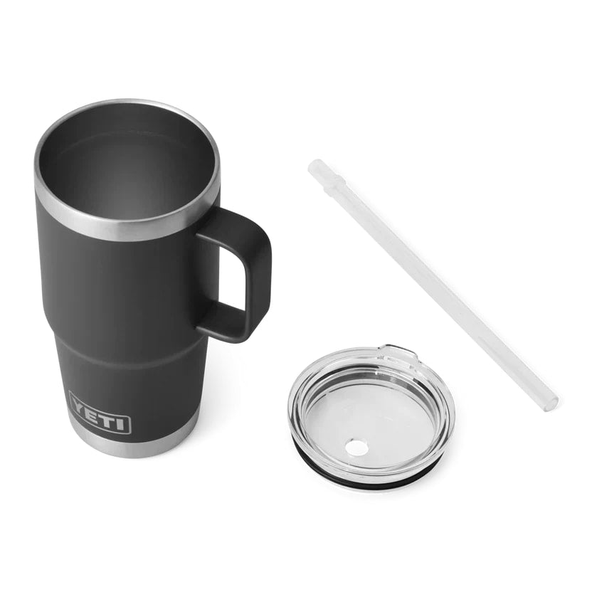 YETI RAMBLER® 25 OZ (710 ML) TRINKBECHER MIT TRINKHALM