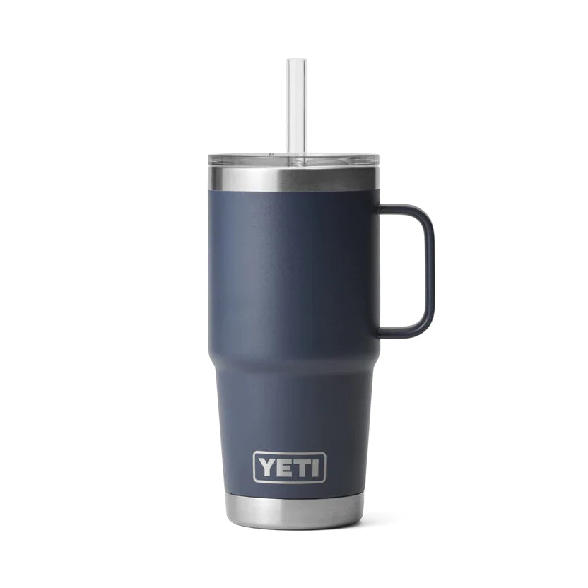 YETI RAMBLER® 25 OZ (710 ML) TRINKBECHER MIT TRINKHALM